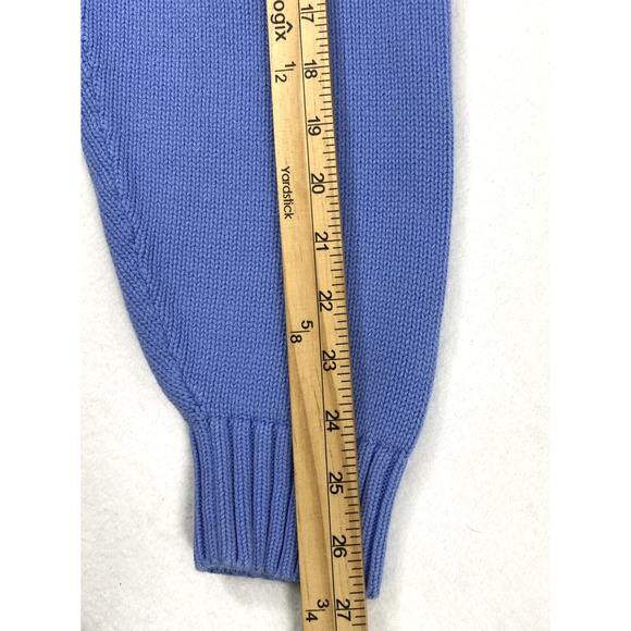 Vintage Lands' End V Neck Sweater Mens Large 42-44 Blue Japan Preppy Classic - Picture 7 of 9